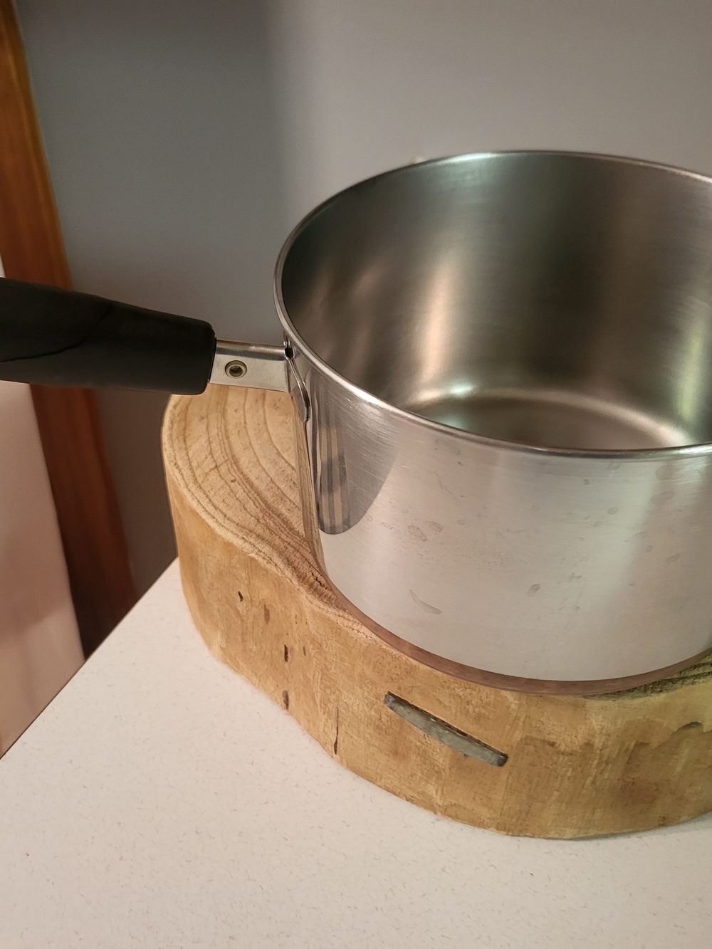 Vintage Revere Ware 3 Quart Copper Bottom Sauce Pan Pot NO LID.